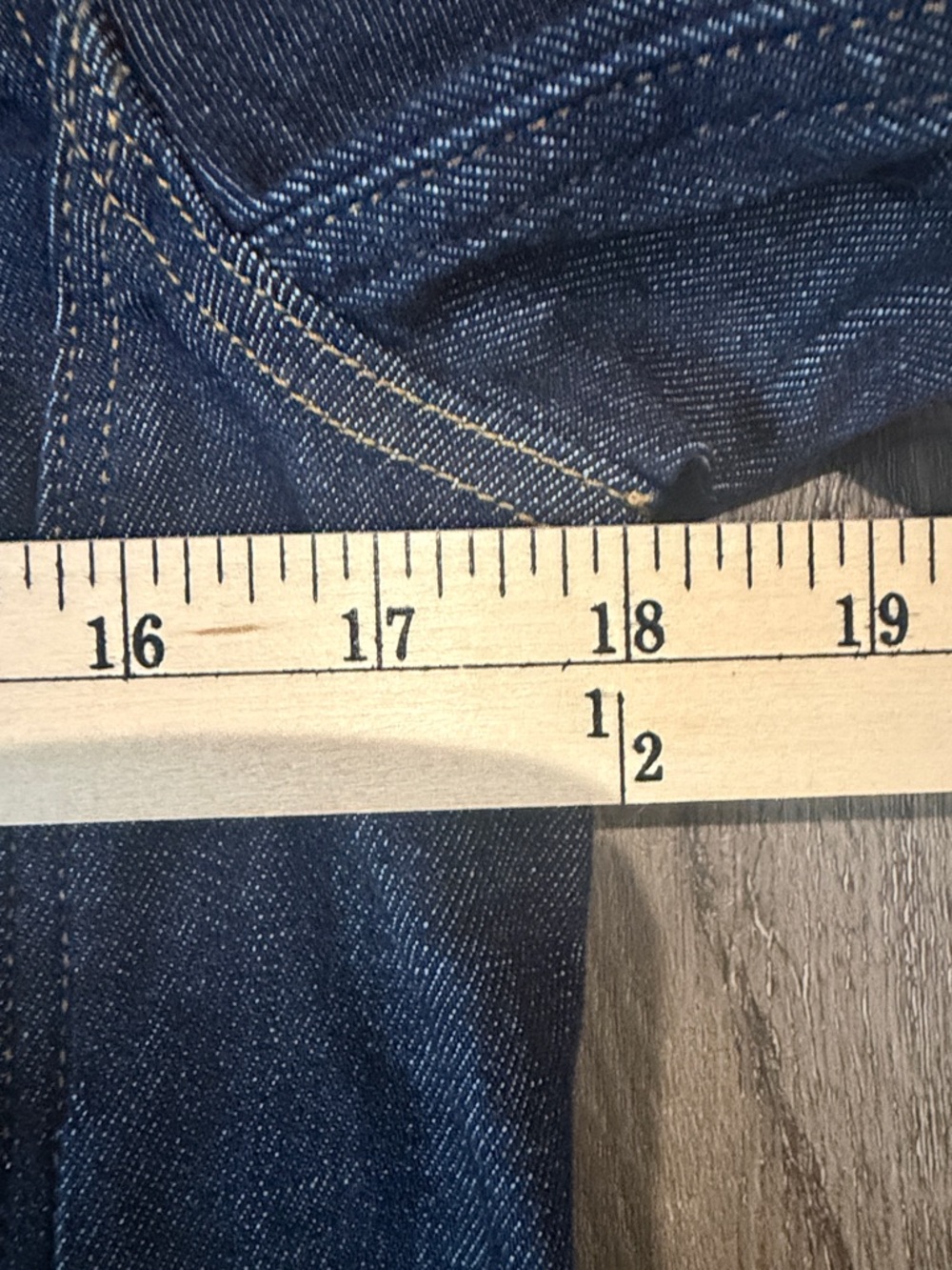 🆕SPANX Dark Blue Jean Jacket with Gold Buttons - Picture 8 of 10